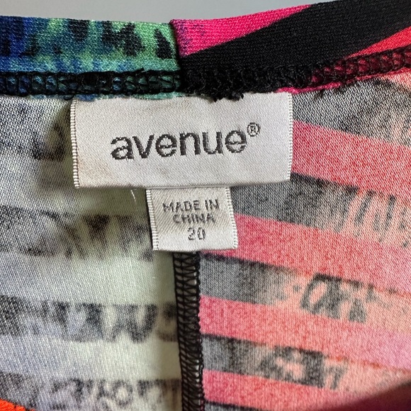 Avenue Vibrant Striped and Printed Blouses - Picture 6 of 6